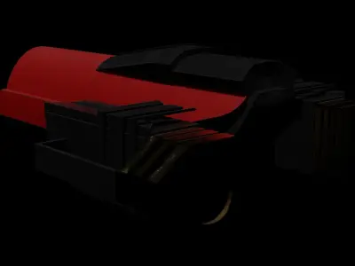 CargoSpaceship Free 3D model