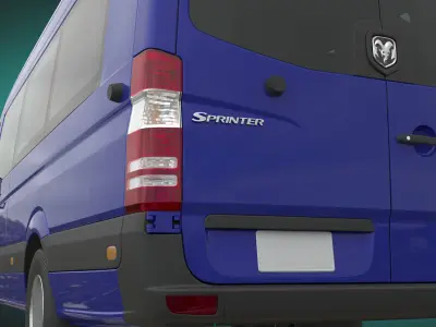 Dodge Sprinter 3500 Minibus L4H2 3D model