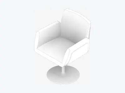 Furniture - Chair - Contemporary - Swivel Low-poly 3D model