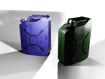 Realistic Gas Container 3D Model-Low-Poly Game-Ready PBR Low-poly 3D model