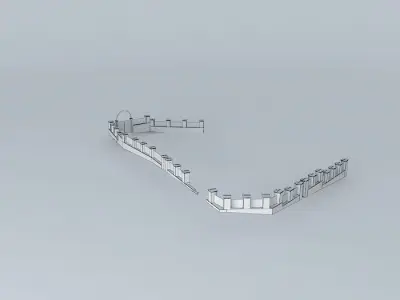 Church fence 3D model