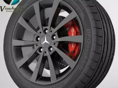 Wheel Mercedes CLS 3 3D model