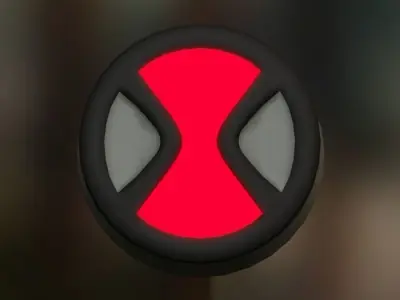 Plumbers Badge  Omnitrix badge from Ben 10 Free low-poly 3D model