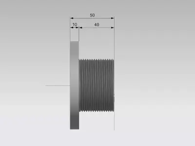 Flange 3D print model