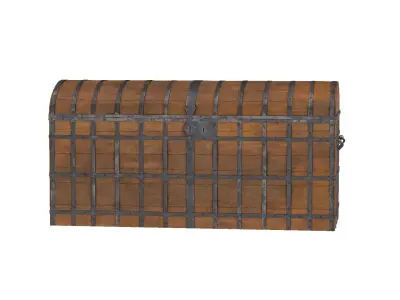 Old Medieval Chest 3D model