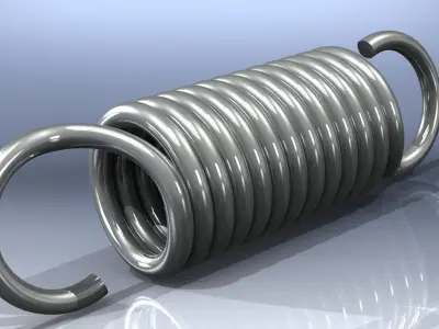 NX Spring Free 3D model