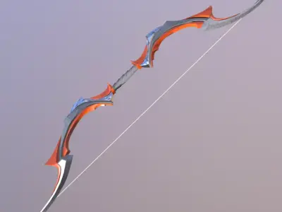 Wood-Iron Bow 3D model