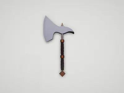 Game asset Timeless Silver Blade Weapon 3D model