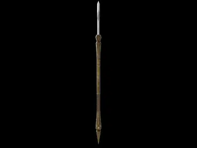 Scythe 01 Low-poly 3D model