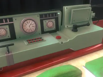 Train computerline indonesia Low-poly 3D model
