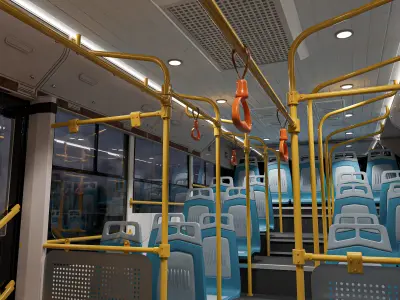 Yutong city bus 3D model 3D model