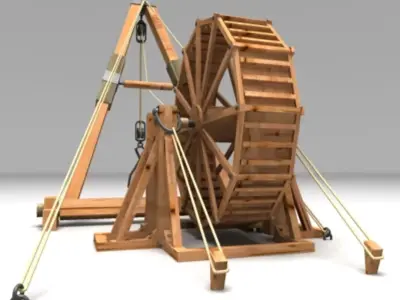 roman crane 3D model