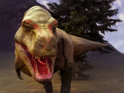 Trex Dinosaur Low-poly 3D model purchase