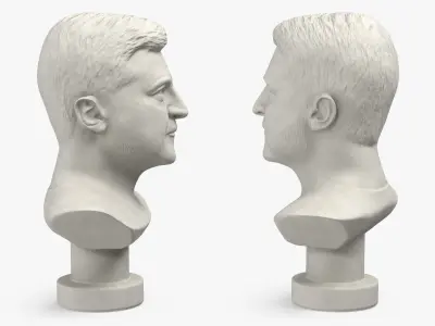  Plaster Bust of Zelensky 