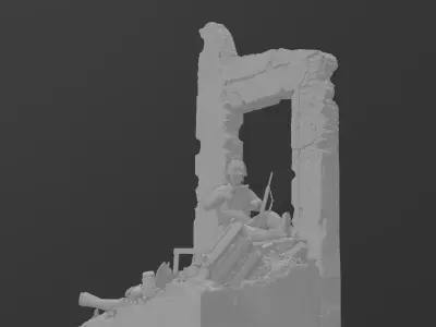 MA Models US Airborne 2 Mini Diorama and Airborne ranger 1-35 3D print model