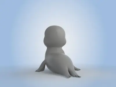 Cartoon Seal 3D model purchase
