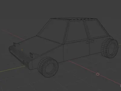 Racing Car Low Poly Free low-poly 3D model