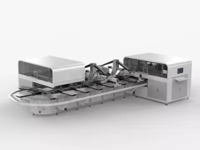 Fully Automatic 24 Station Oval Printing Machine 3D model