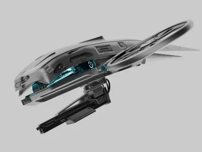 Combat Drone 001 3D model