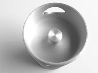 Barrel Steel 5 Gallons 3D model