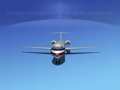 Douglas MD-80 American Airlines 3D model