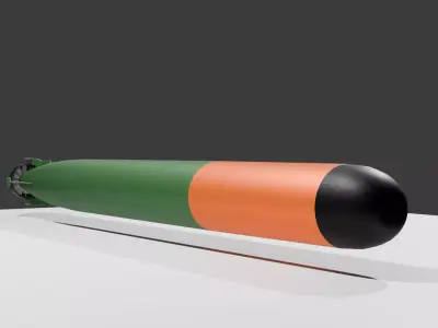 US Navy Mk 48 Torpedo 3D model