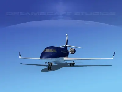 Dassault Falcon 2000 V13 3D model