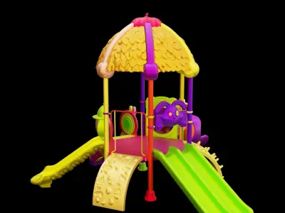 Kids Playground Low-poly 3D model purchase