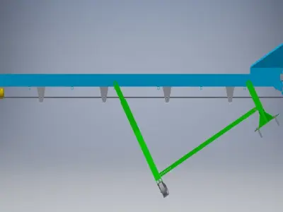Belt conveyor 3D model 3D model