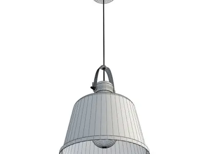 Vintage Lacreu Pendant Lamp 3D model