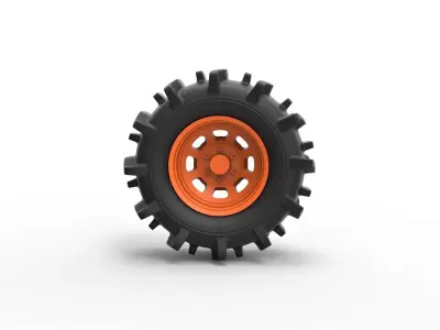 Offroad wheel 34 3D print model