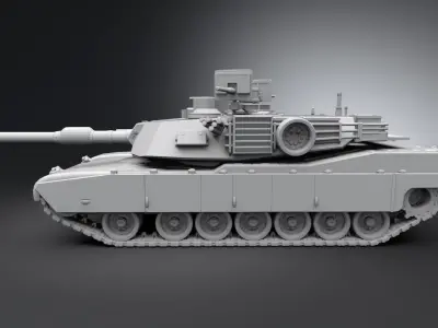 M1 Abrams Scale model  3D print model