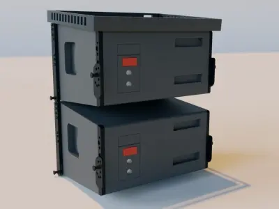 truss system line array Free low-poly 3D model