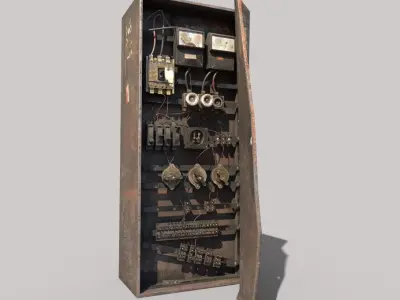 Old Fuse Box 3D model