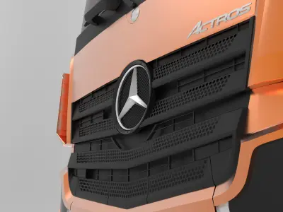 Mercedes Actros 2017 6x4 Free 3D model