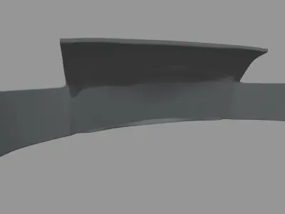 Front Bumper Audi TT Low-poly 3D model