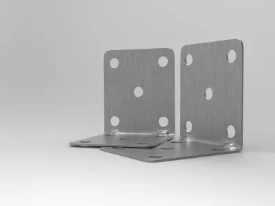 Ugu L-Shaped Angle Iron Bracket Low-poly 3D model