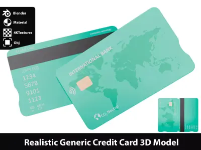Generic Credit Card 3D model