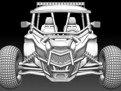 buggy car pendant  3D print model