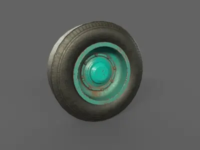 TYRE 3D model PBR tire Low-poly 3D model