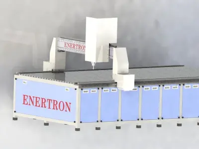 CNC Wood Routing Machine 3D model