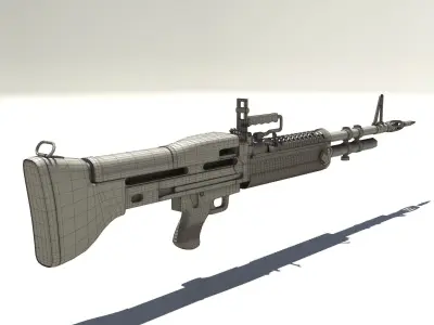 M60 Rifle Low-poly 3D model