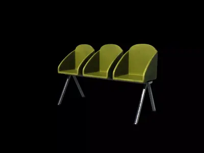 Waiting chair 06  3D model