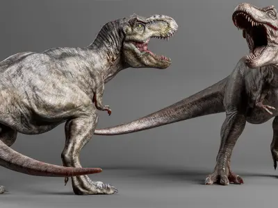 TYRANNOSAURUS REX Low-poly 3D model 12