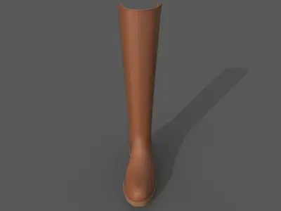 Boots 2 types Free low-poly 3D model