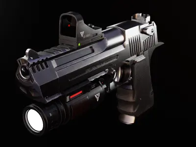 WEAPON PACK 01 Low-poly 3D model Low-poly 3D model