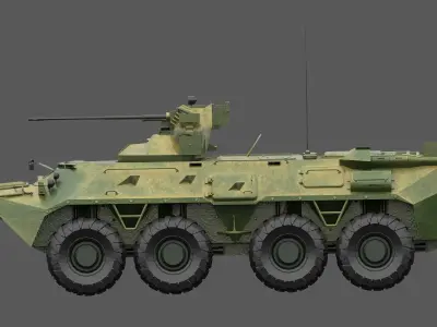 BTR 80  Low-poly 3D model