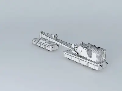 RAILWAY CRANE Sidings Junk Free 3D model