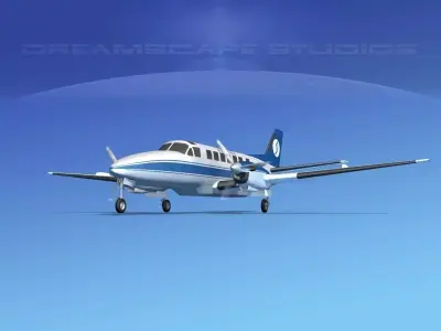 Beechcraft B99 Sabena 3D model