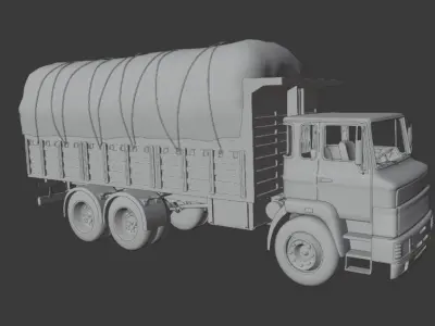 BMC Fatih Truck Low-poly 3D model